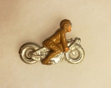 1930s Soldier w Goggles on Motorcycle - Barclay / Manoil Slush Mold - Near Mint 