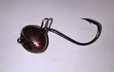 4 SHEEPSHEAD JIGS Rootbeer ALL WEIGHTS 2/0  4/0 hook choice Hogfish Hog Snapper