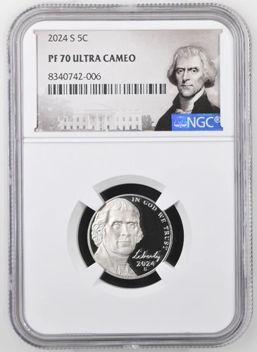2024 S Jefferson Nickel 5C NGC PF 70 Ultra Cameo
