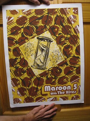 Maroon 5 Poster Maroon5 Five Konzert Mit The Hives Signiert Und Numeriert