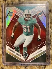 CHANNING TINDALL #/250 RED PRIZM 2022 Panini Phoenix Football RC #173 DOLPHINS