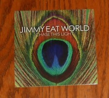 Jimmy Eat World Sticker 2-Sided Original Promo 3.5x3.5 Chase this Light Peacock