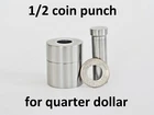 1/2" TOOL Coin Ring for US Quarter Dollar CENTER PUNCH Hole in coins 25 c