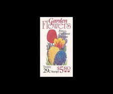 USA 1993 COMPLETE BOOKLET BK208 (PLATE #1) GARDEN FLOWERS MNH