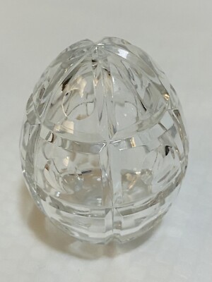Faberge' Crystal Clear EGG Collectible - Signed, 2.25