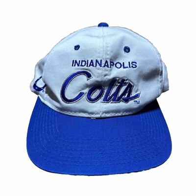 Vintage Indianapolis Colts Sports Specialty Twill Script Logo