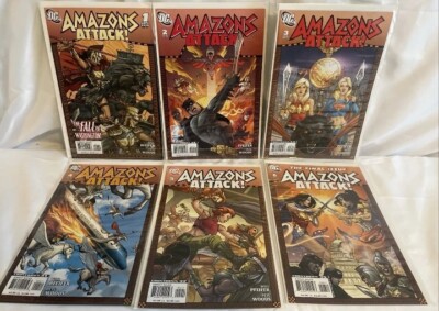 Amazons Attack 1 to 6 Full Set, DC, Wonder Woman, Comic Books 2007