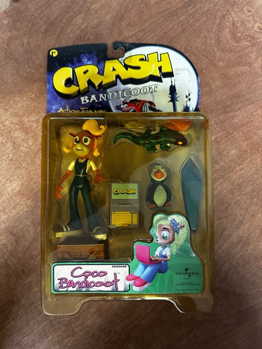RARE 1998 Crash Bandicoot Coco Action Figure Series 1 ReSaurus