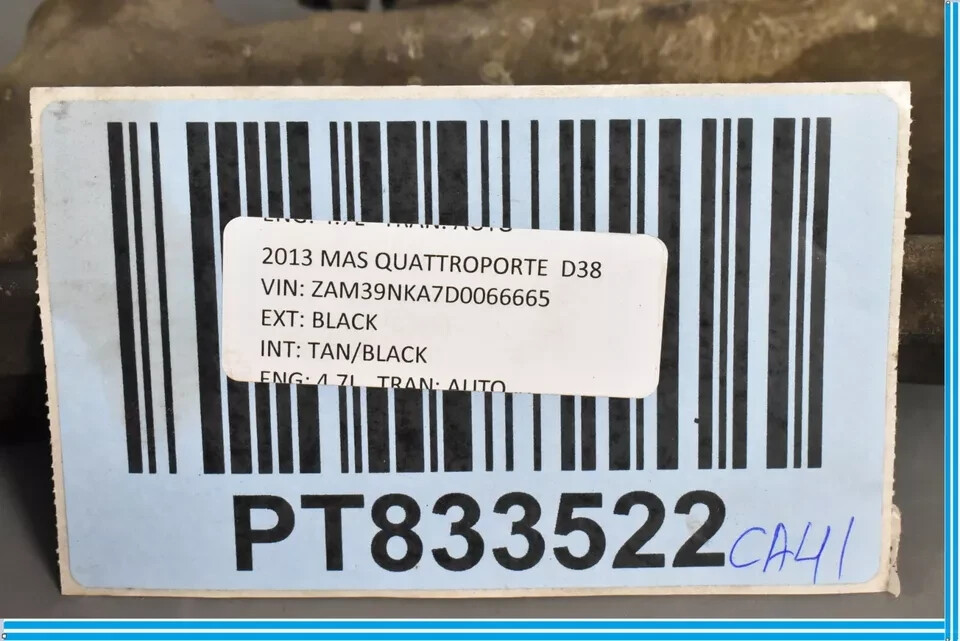 11-19 Maserati GranTurismo Quattroporte Rear Left Side Top Lower Control Arm OEM