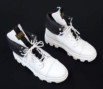 G -Star Raw Womens Size US 11 EU 42 Noxer White Leather  display picture 2