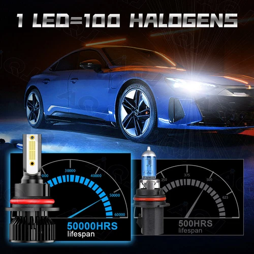 For Mazda B2300 B3000 B4000 1994-2008 2x LED Headlight High/Low Beam Bulbs WHIE - Picture 6 of 11