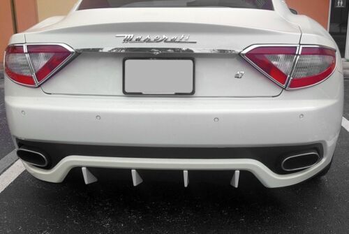 Fiberglass Rear Diffuser Fins MC Sport Style For Maserati GranTurismo 12-17