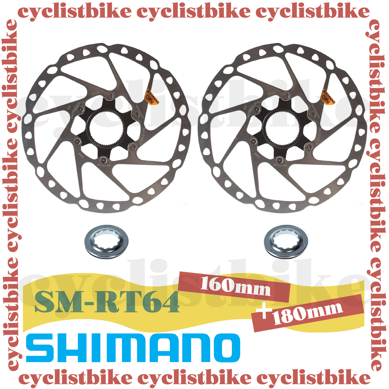 SHIMANO C-Lock Scheibenbremse SM-RT64 - 160mm Für Fahrräder