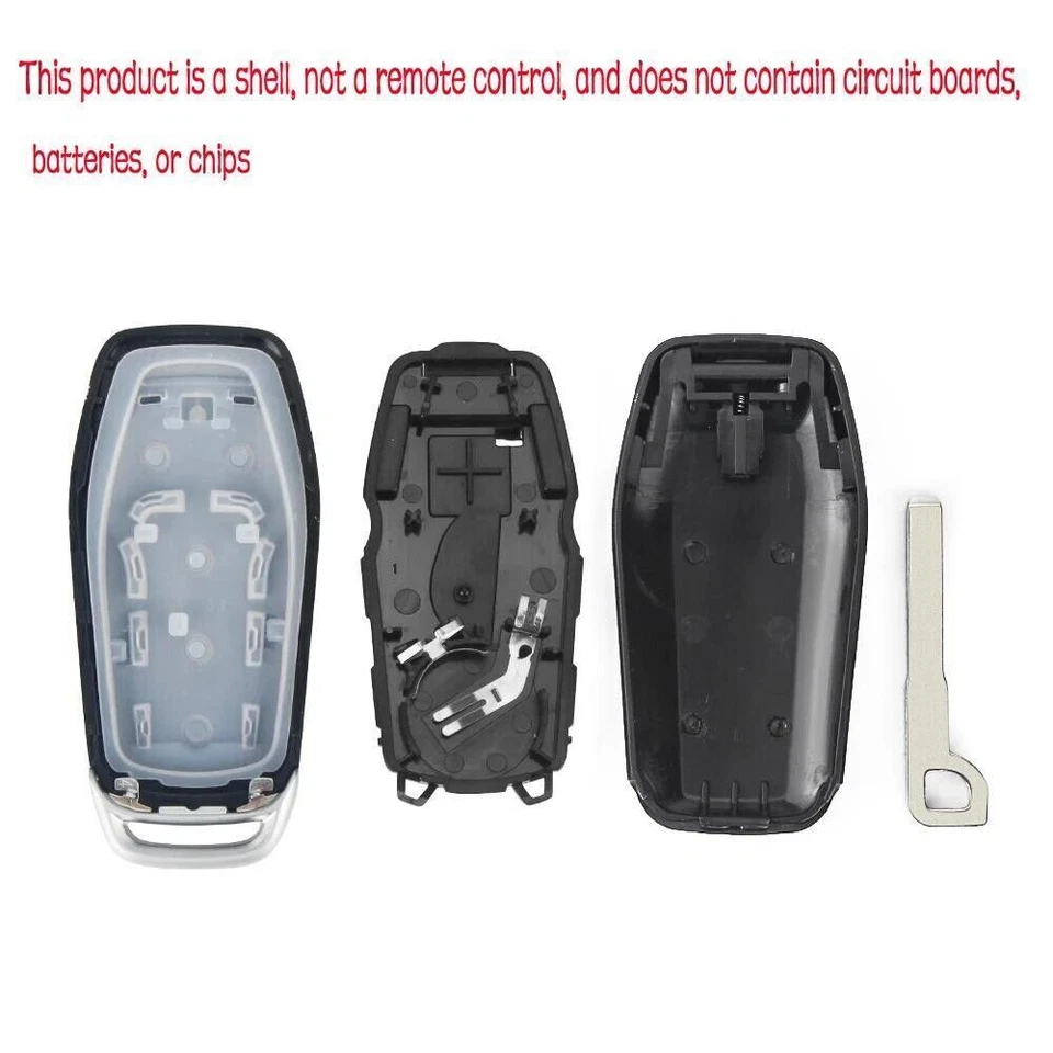 3 Buttons Flip Keyless Entry Remote Folding Key Fob Shell For Ford Fusion 13-16 - Image 3 of 4