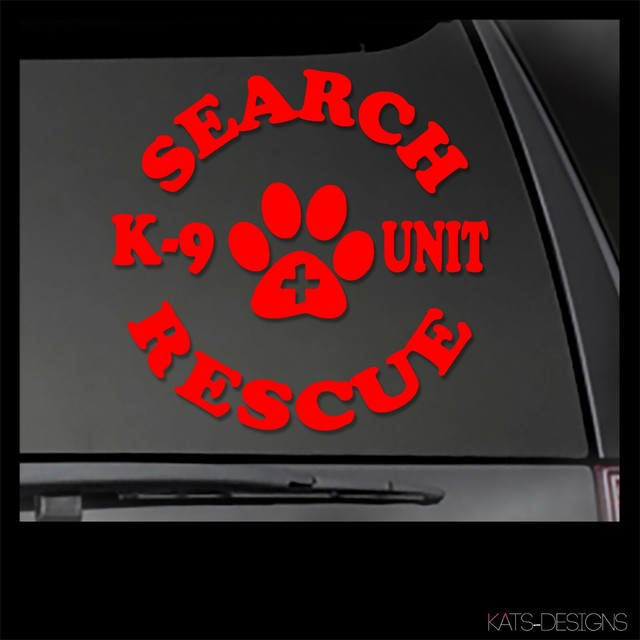 SEARCH & RESCUE K9 Vinyl Decal! Car Truck window sticker SEARCH AND