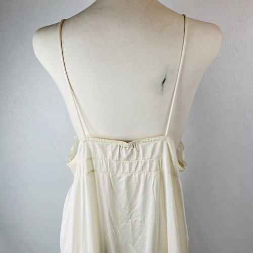 Gilead Womens L Vintage Nightgown Long Lace Strappy USA Wedding Bride Romantic - Picture 9 of 12
