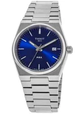 New Tissot PRX Blue Dial Quartz 35mm Ladies Watch T1372101104100