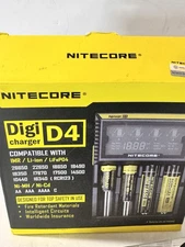 ~NEW~ Nitecore D4 Digital 4-slot Universal Battery Charger