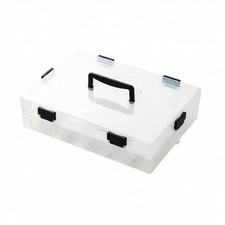 Small Parts Organizer Compartmentalized Compartment Box Portable for Craft Room