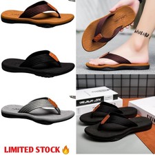 Men's Summer Flip Flops Comfortable EVA Insole Beach Sandals Casual Slip On Shoe