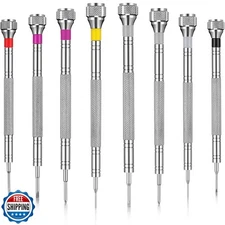 Chumia 8 Pieces Precision Jewelers Screwdriver Set, Micro Watch Repair Screwd