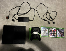 Microsoft Xbox One 500GB Black Console (1540) w/ 2 Controllers, Cables & Games