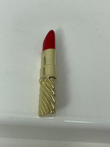 Vintage Gold Tone Red Enamel Lipstick Brooch Pin - Picture 6 of 6