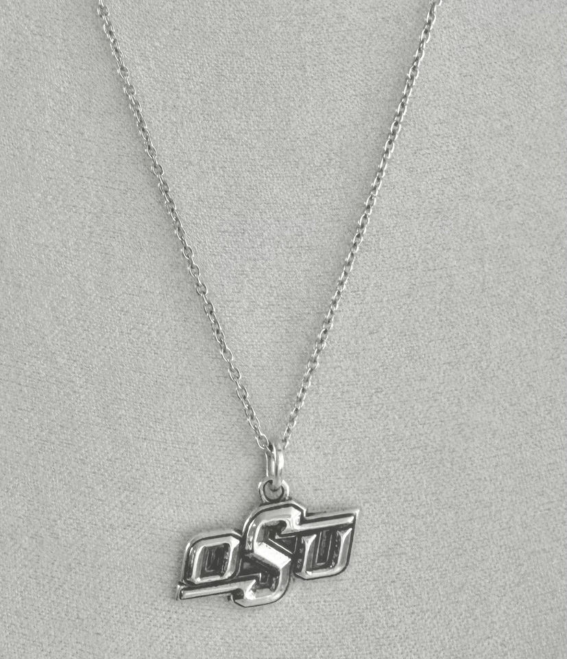 OSU Sterling Silver 925 Silver College Football Team Logo Pendant Necklace - Image 3 of 4