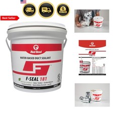 Water Based Duct Sealant 1 Gallon Fiber Reinforced Leak Proof HVAC Sealant