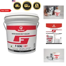 Water Based Duct Sealant 1 Gallon Fiber Reinforced Leak Proof HVAC Sealant