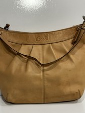 Vintage Coach Tan Leather Shoulder Bag Crossbody Classic USA Made
