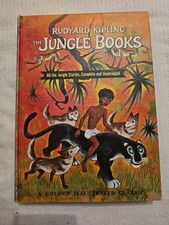 1963 The Jungle Books by Rudyard Kipling A Golden Ilustrated Classic Hardcover
