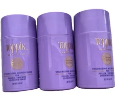 3 Pack Toppik Hair Filler Volumizing Micro Fibers Thicker Medium Blonde 0.42 Oz