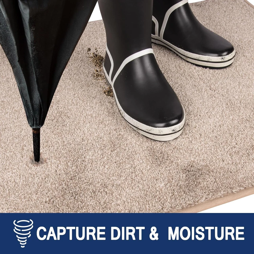 Zerbino Trappola Sporco, Tappetino Antiscivolo Lavabile in Lavatrice, Zerbino D' - Immagine 3 di 4