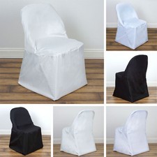 50 POLYESTER FOLDING CHAIR COVERS Wedding Party Banquet Reception Decorations