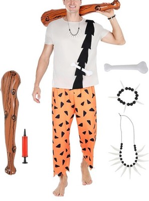 The Flintstones Bam Bam Adult Halloween/Cosplay Costume With Accessories Sz XL￼