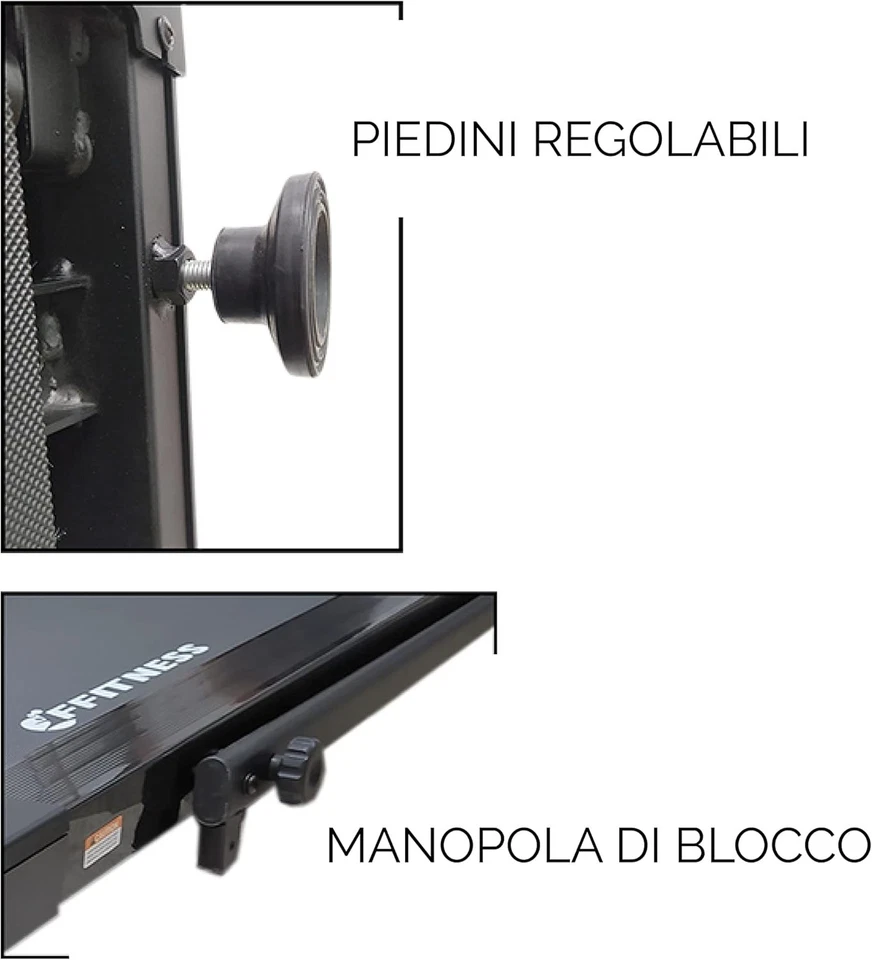 FFitness Tapis Roulant Camminatore Slim 12 KH/h 2.5 HP Fitness Elettrico - Immagine 4 di 4