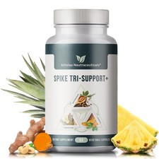 Spike Tri-Support w/ Nattokinase, Bromelain, Turmeric  Dandelion