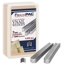 V Nails for Picture Frames Hardwood (AMP) 7mm (1/4 Inch) [4000 V-Nail Pack, S...