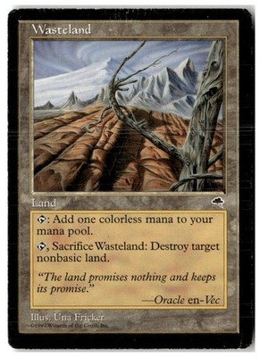 4枚 不毛の大地 英語版 テンペスト MTG Wasteland - Tempest Heavily Played English | eBay