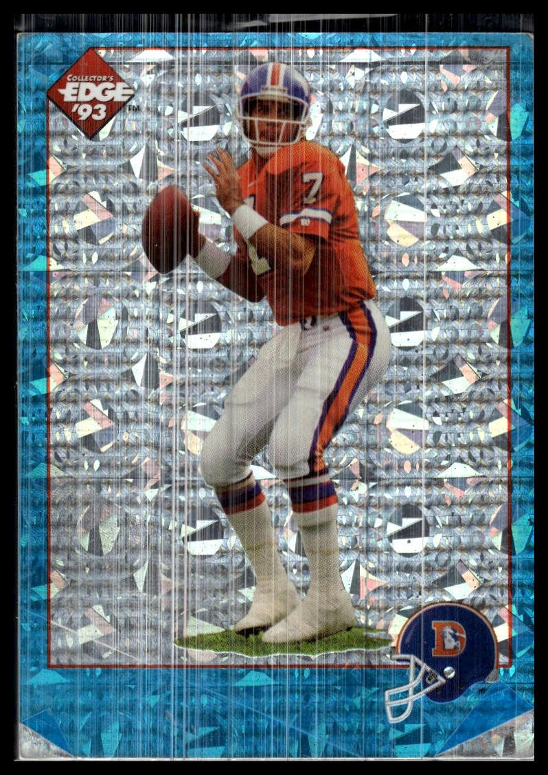 1993 Collector's Edge #E2 John Elway John Elway Two Minute Warning  Blue