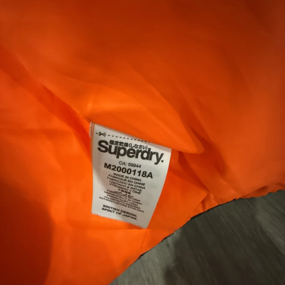 Superdry - Chaleco Zippée Capuche Polar Fleece Hybrid M2000118A Noir -Talla M Foto 3 de 4