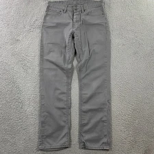 Levi's 511 Commuter Slim Pants Jeans Men 31x30 Reflective Gusset 5-Pocket Gray