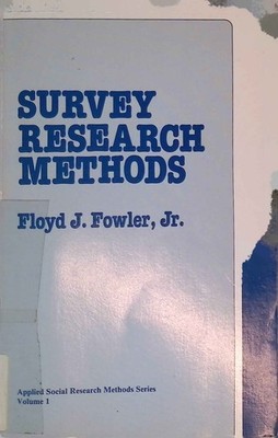Survey Research Methods Applied Social Research Methods Science, 1 Fowler, Floyd
