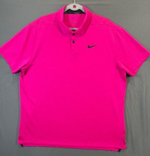 Nike Dri-Fit Men's xl Golf Polo color Pink Excellent Condition
