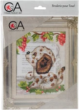 Collection D'Art Stamped Needlepoint Kit 5.5"X7"-Dalmatian Puppy