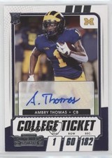 2021 Panini Contenders Draft Picks College Ticket Ambry Thomas #236 Auto 1u6