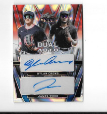 2024 Leaf Metal Draft Dylan Crews James Wood RC AUTO LAVA #1/2