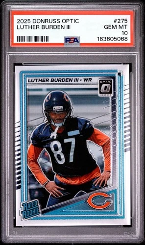 PSA 10 2025 Donruss Optic Base RC Luther Burden Bears