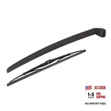 Rear Windshield Wiper Blade Arm Set Windscreen Wiper Kit 375mm 15 Inch for